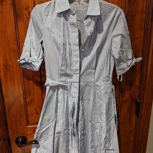 Calvin Klein Blue&White Striped Dress